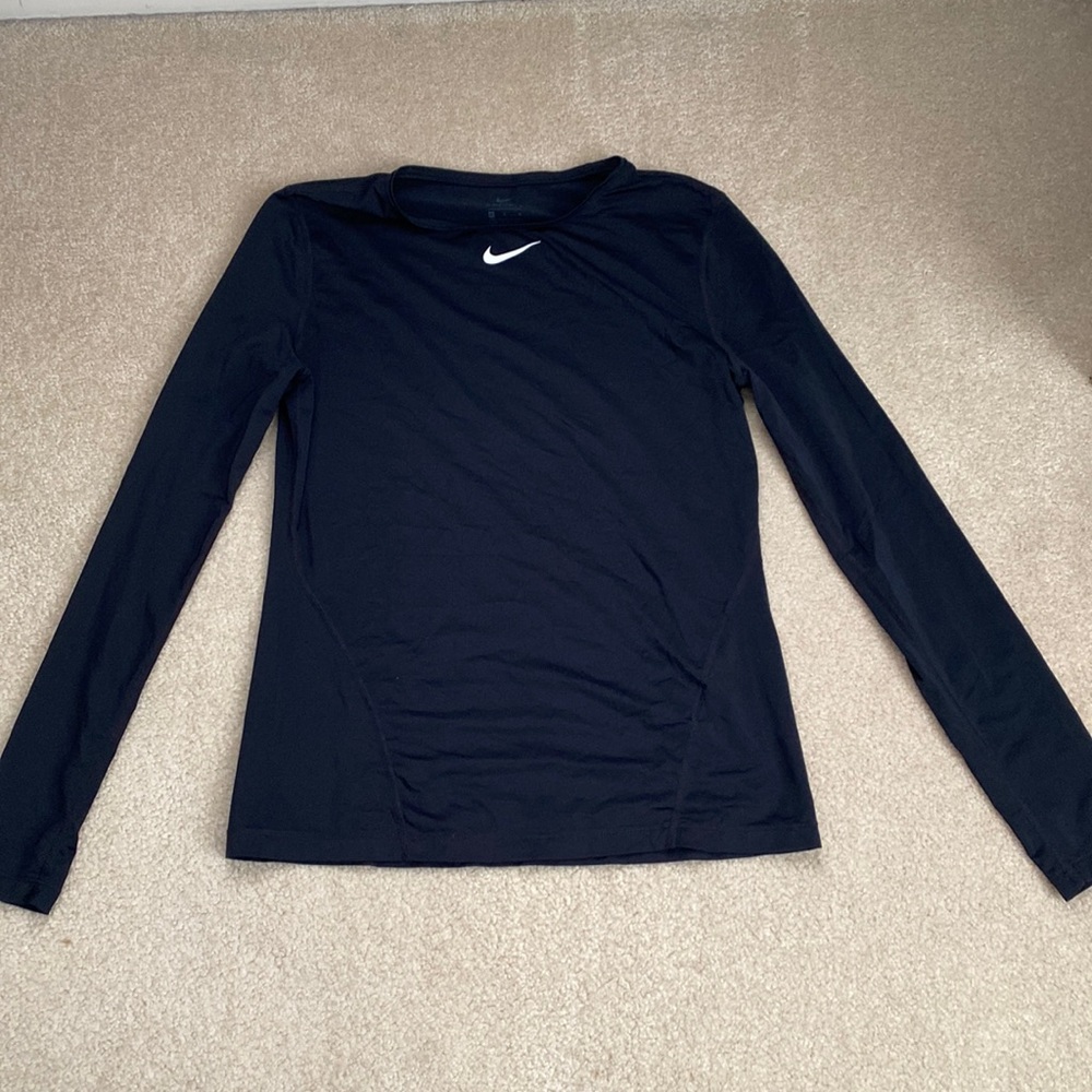 Nike black long sleeve dry fit shirt